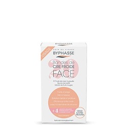 BANDES DE CIRE VISAGE BYPHASSE 20 BANDES + 4 LINGETTES