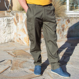 Pantalon homme taille élastiquée personne âgée