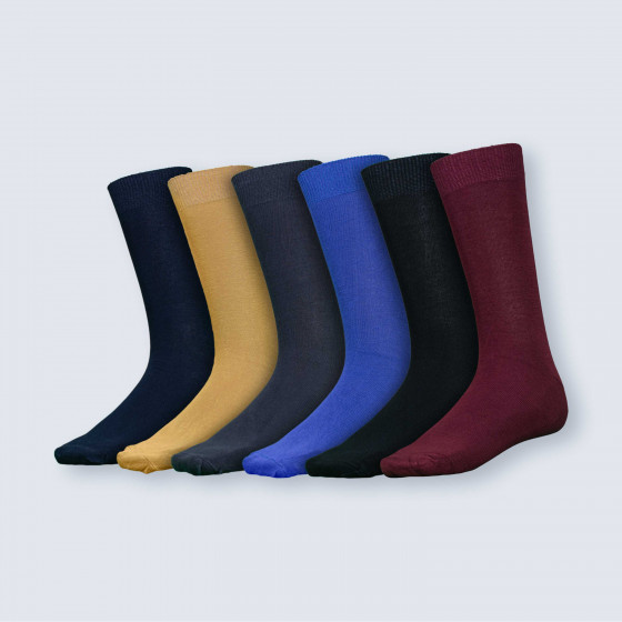 lot 3 mi chaussettes hommes couleurs assorties