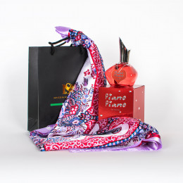 coffret cadeau Foulard eau de toilette femme senior