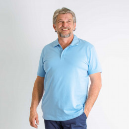 Polo senior homme uni PARKER médicalisé