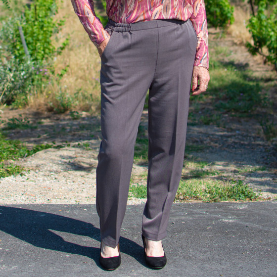 Pantalon pour femme senior à taille élastiquée PIERA