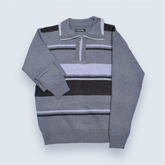 Pull col polo chaud POLDER