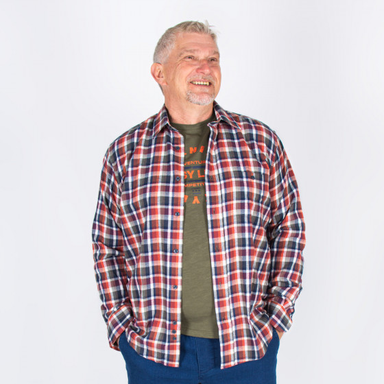 chemise homme coton gratté Calde