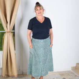 Jupe taille élastique boutonnée Juliette 7