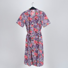 Robe MC fleurs ROSE