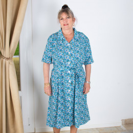Robe boutonnée devant personne âgée RALINE