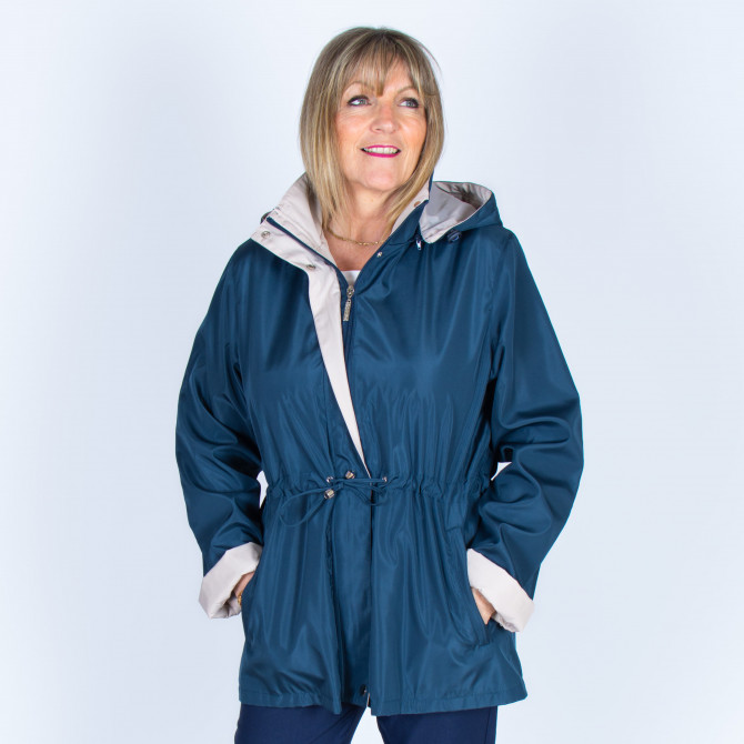 Veste femme senior VELNUS coupe vent bleu