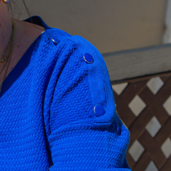 pull femme senior boutons fantaisie PENNIE