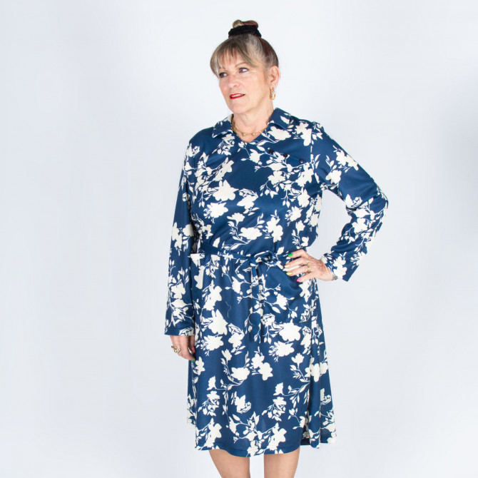 Robe senior médicalisée ouverte dos MELUSINE