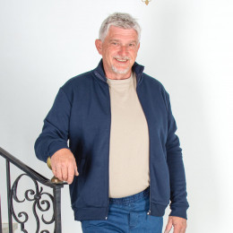 Gilet veste sweat homme molletonnée VIC
