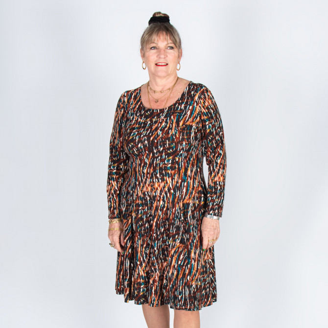 Robe évasée à pans extensible RABIA