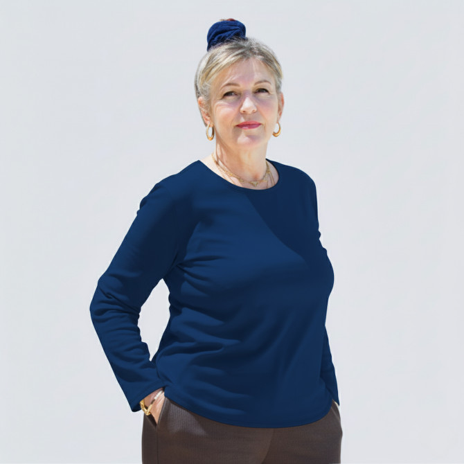 Pull femme senior PIETRA marine