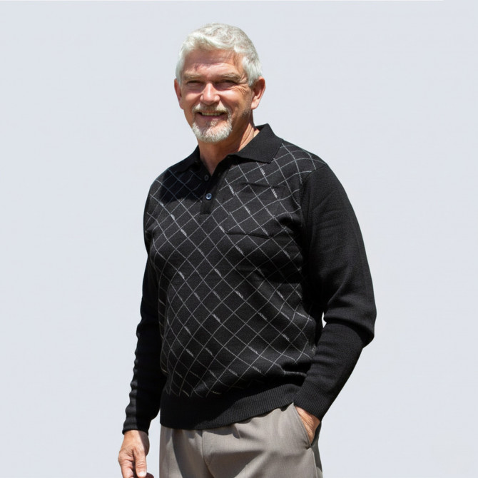 Pull Panxo col polo noir