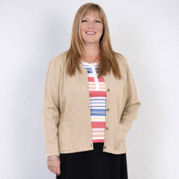 Gilet Garance acrylique prune