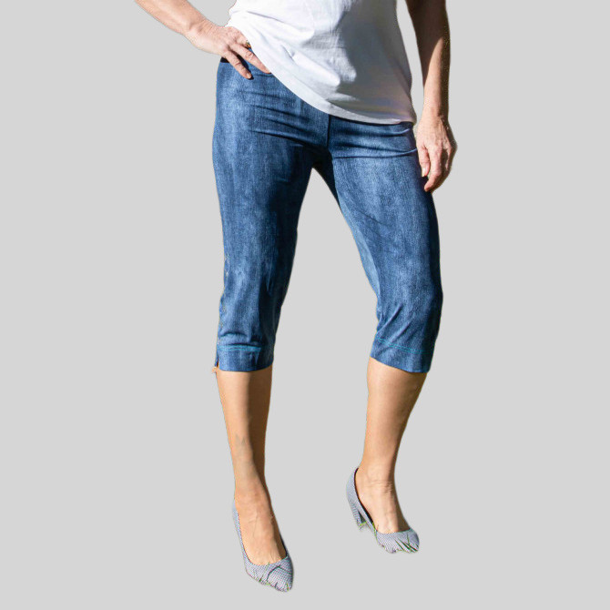 Corsaire pour femme âgée à taille élastiquée