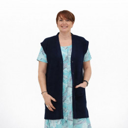 Gilet femme senior Géraldine marine