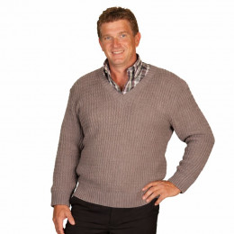 PRESTON pull taupe homme senior soldes