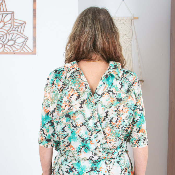 Dos à pressions robe médicalisée  Myris dos