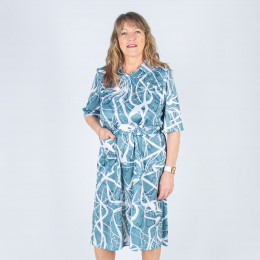 Dos à pressions robe médicalisée Marielle - devant