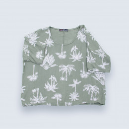 Tunique femme senior Texana bleu