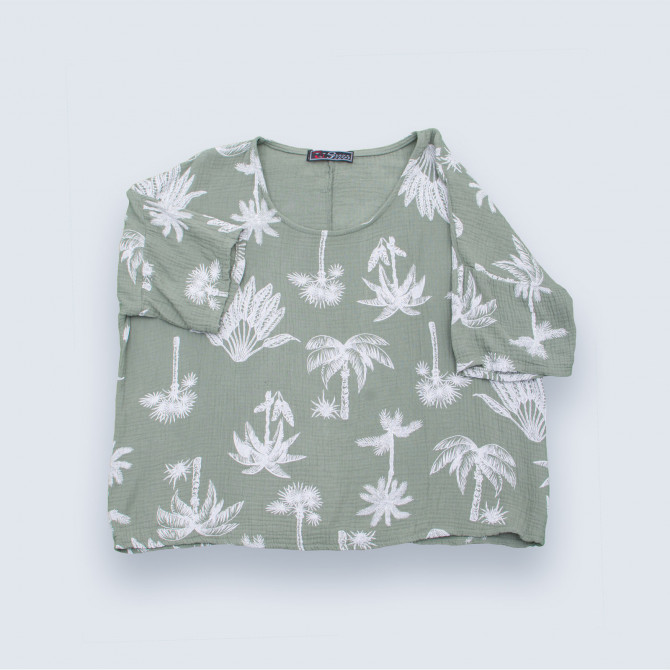 Tunique femme senior Texana vert