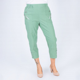 Pantalon senior taille élastique PTISSAM court vert
