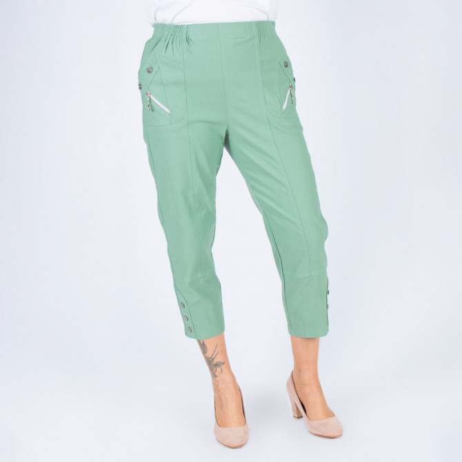 Pantalon senior taille élastique PTISSAM court vert