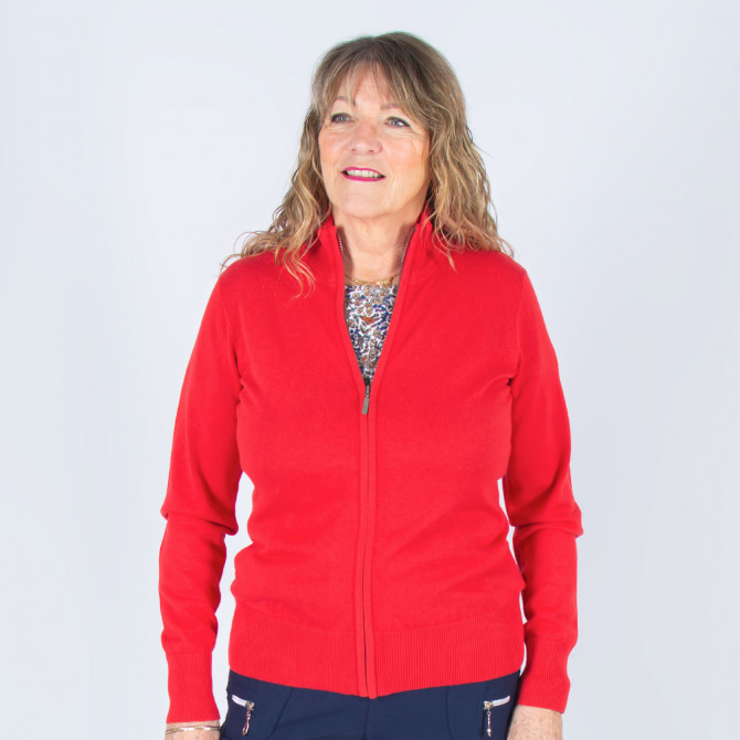 gilet femme senior zippé Gigi