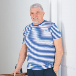 T-shirt homme senior rayé TILBURG