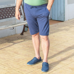 Bermuda taille élastique pour homme âgé Salto bleu
