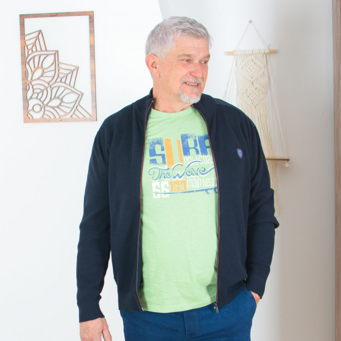 gilet homme senior zippé GAUTHIER