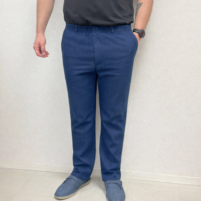 Pantalon jean senior à taille élastique