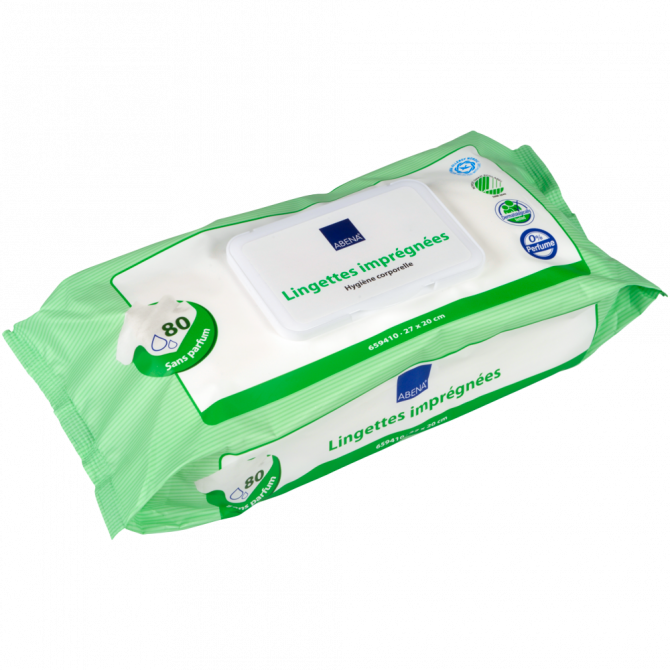 Grandes Lingettes adultes non parfumées