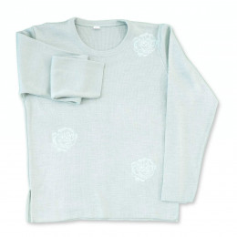 Pull acrylique brodé PRIELLE beige