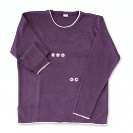 Pull senior femme en acrylique Perlette