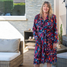 Robe boutonnée devant personne agée RIVALY