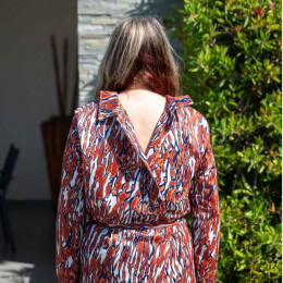 Robe senior médicalisée ouverte dos MAUREEN