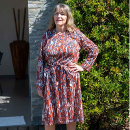 Robe senior médicalisée ouverte dos MAUREEN