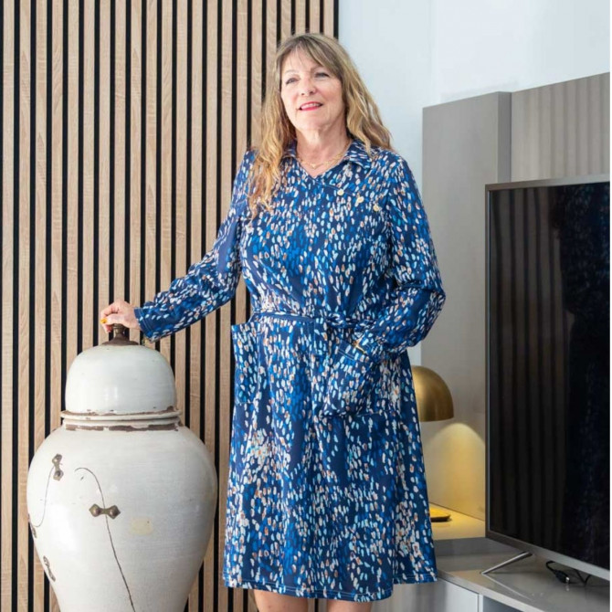 robe médicalisée ouverte dans le dos MARIANE