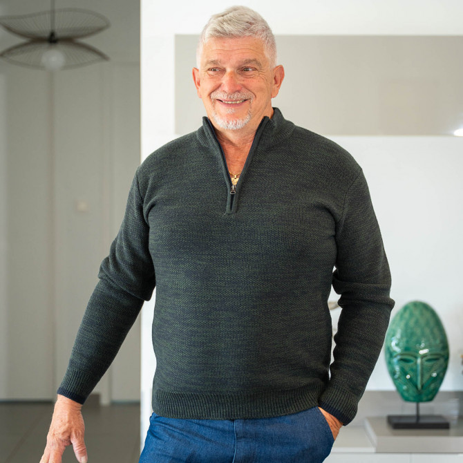 Pull chaud homme senior PETROS