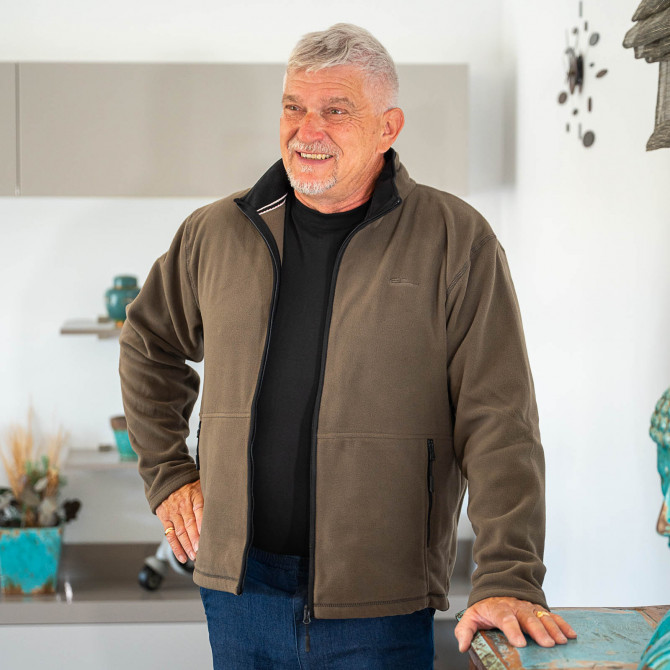 Veste homme senior polaire VIVIEN