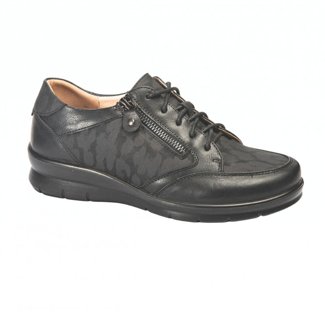 Chaussures femme lacets et zip DANY